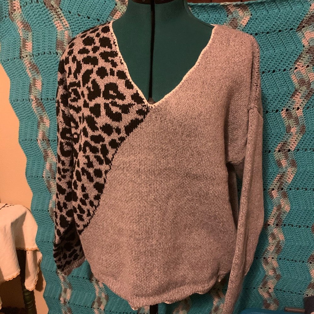 V neck sweater